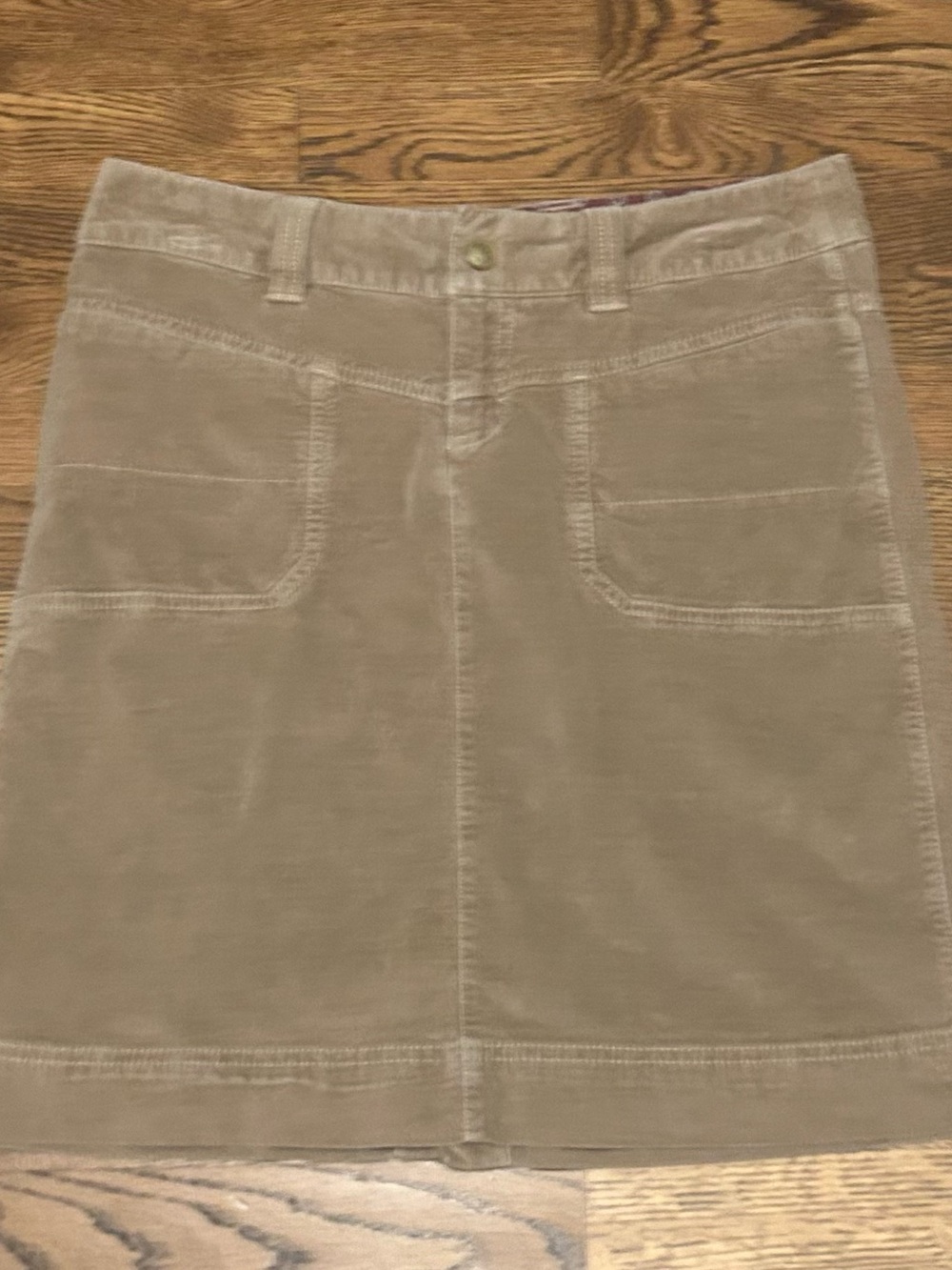 Athleta Mini Corduroy Skirt in Taupe Brown